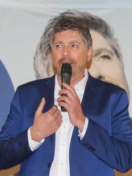Singer Christian Lais on his promotional tour on January 18, 2020 in Magdeburg