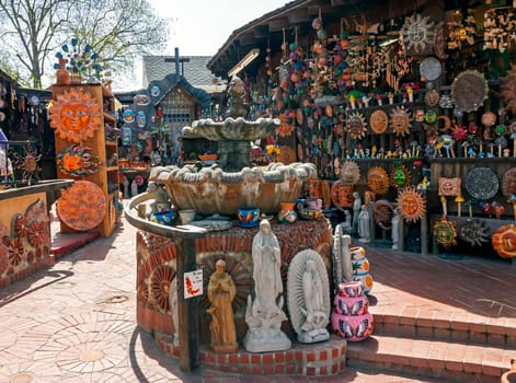 SAN DIEGO,CA - APRIL 23, 2014:Mexican Colorful Souvenir Ceramic shop in San Diego, California,United States of America.