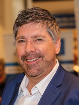 Singer Christian Lais on his promotional tour on January 18, 2020 in Magdeburg