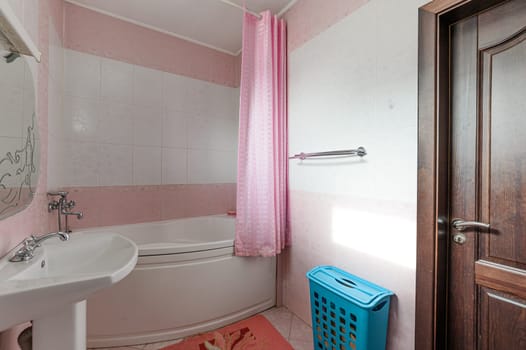 Russia, Moscow- September 10, 2019: interior room apartment modern bright cozy atmosphere. general cleaning, home decoration, preparation of house for sale