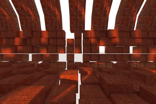 3d rendering of backgrounds abstract. 3d illustration of simple Geometric