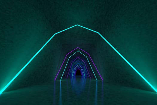 3d rendering of backgrounds abstract. 3d illustration of simple Geometric. Colorful illumination