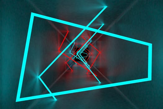 3d rendering of backgrounds abstract. 3d illustration of simple Geometric. Colorful illumination