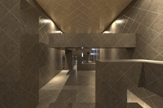 3d rendering of backgrounds abstract. 3d illustration of simple Geometric