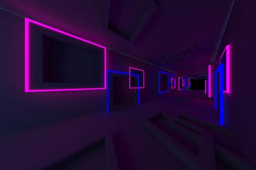 3d rendering of backgrounds abstract. 3d illustration of simple Geometric. Colorful illumination