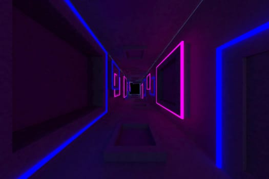 3d rendering of backgrounds abstract. 3d illustration of simple Geometric. Colorful illumination