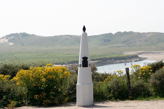 Landmark in the nature reserve (het zwin) on the border of Belgium Netherlands