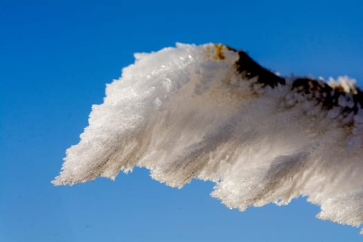 Cold winter in the Eifel in Germany