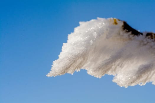 Cold winter in the Eifel in Germany