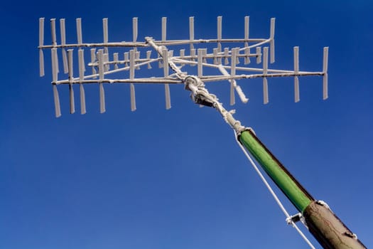 analog Antenna and blue sky