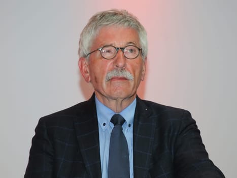 Thilo Sarrazin german SPD politician at a book reading on April 29, 2019 in Magdeburg Saxony Anhalt