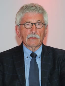 Thilo Sarrazin german SPD politician at a book reading on April 29, 2019 in Magdeburg Saxony Anhalt