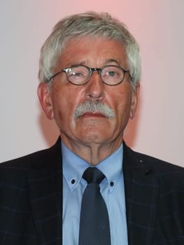Thilo Sarrazin german SPD politician at a book reading on April 29, 2019 in Magdeburg Saxony Anhalt