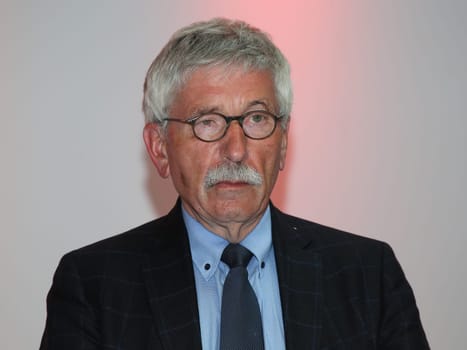 Thilo Sarrazin german SPD politician at a book reading on April 29, 2019 in Magdeburg Saxony Anhalt