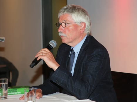Thilo Sarrazin german SPD politician at a book reading on April 29, 2019 in Magdeburg Saxony Anhalt