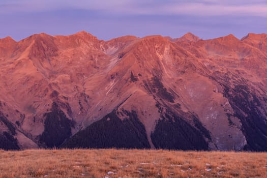 mountain landscape in The Fagaras Mountains, Romania