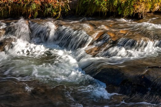 Image of the Podkumok River in the mountains of the North Caucasus,Russian Federation.