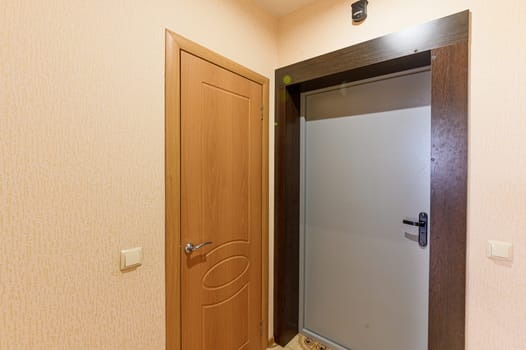 Russia, Moscow- September 10, 2019: interior room apartment modern bright cozy atmosphere. general cleaning, home decoration, preparation of house for sale