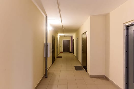 Russia, Moscow- September 10, 2019: interior room apartment public place, staircase