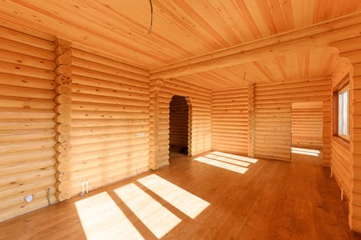 Russia, Moscow- September 10, 2019: interior room apartment modern bright cozy atmosphere. beautiful designer country house with wooden elements