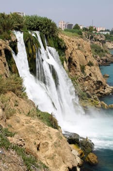 The Düden Waterfalls are a group of waterfalls in the Tuerk province of Antalya