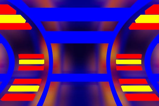 3d rendering of backgrounds abstract. 3d illustration of simple Geometric. Colorful illumination