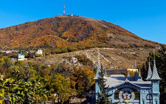 Natural monument,mountain-laccolith in the central part of the Pyatigorsk in the Caucasian Mineral Waters.