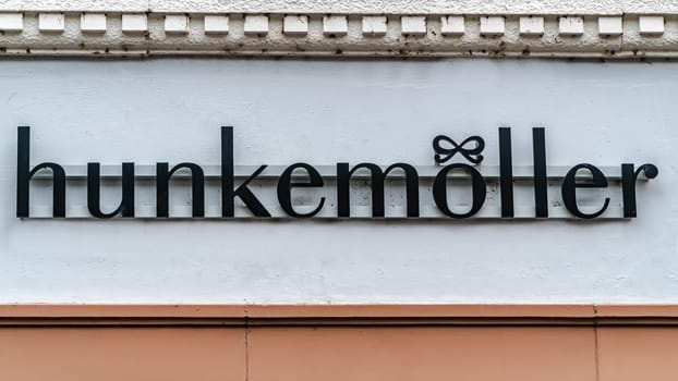 TRIER, GERMANY- SEPTEMBER 13, 2019: Logo and sign of Hunkemoller. Hunkemoller is a clothing manufacturer from the Netherlands, specialising in underclothes and lingerie.