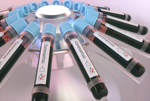 Coronavirus, group of viruses that cause diseases in mammals and birds. In humans, the virus causes respiratory infections. 3D illustration.