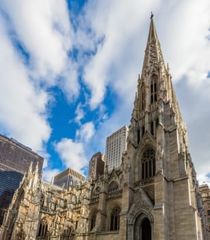St. Patrick's Cathedral one of main one of the main Manhattan Landmarks in New York City USA