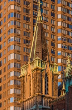 Manhattan Midtown buidings towers architecture details one of the main Landmarks in New York City USA