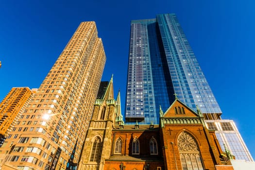 Manhattan Midtown buidings towers architecture details one of the main Landmarks in New York City USA
