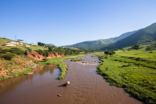 River valley water rapids scenic dusi valley summer landscape