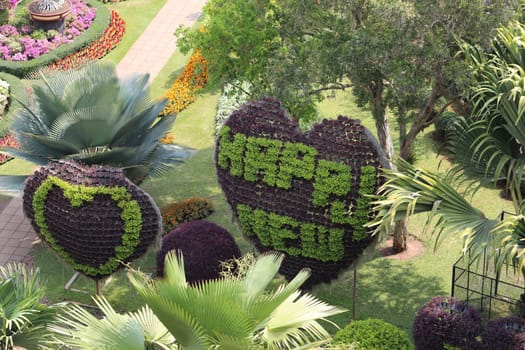 Model French Park in Thailand in Pattaya in the Park Nong Nooch