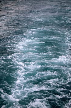 Seething beautiful sea water photographed close up