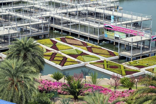 Model French Park in Thailand in Pattaya in the Park Nong Nooch