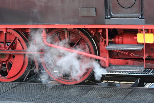 Molli steam locomotive at Bad Doberan station