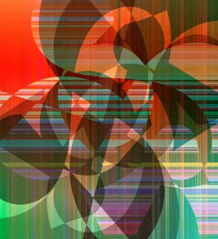 abstract mixed media art