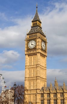 london, big ben clock at the westminster city