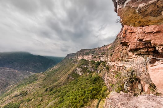 Chicamocha Canyon from Mesa de Los Santos landscapes andes mountains Santander in Colombia South America