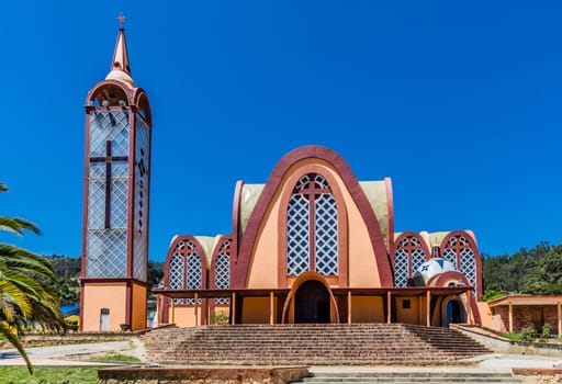 Iglesia Parroquial Santa Rosa De Lima of Santa Sofia Boyaca in Colombia South America