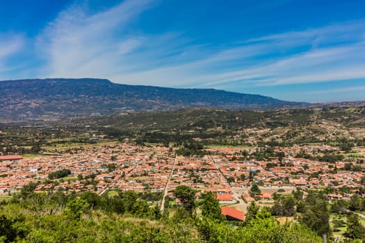 Villa de Leyva skyline cityscape Boyaca in Colombia South America