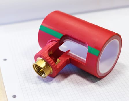 Prepared fitting of polymer pipeline