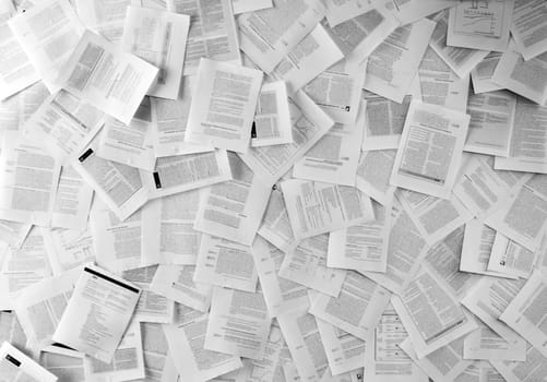Many business documents. Use for background or texture