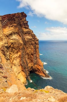 Rocky cliffs at the ocean, Portugal