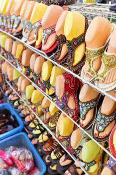 Colorful shoes for sale, Bangkok Thailand