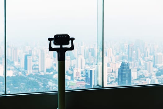 Binoculars in sightseeing area in Bangkok