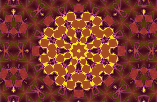 Aztec kaleidoscope abstract,decorative floral ornament