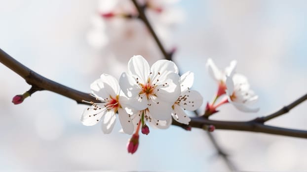 Flowers on an apple tree in spring. High quality photo