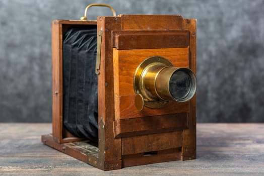a wood photographic folding on the wooden background